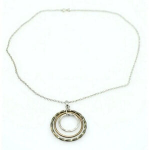 Sterling Silver .95 SA Thailand Three Tone Circles